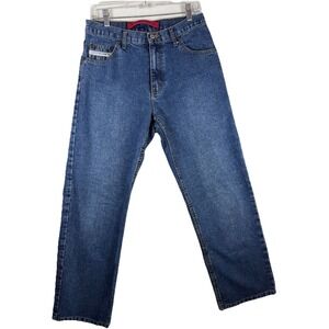 US Polo Jeans VINTAGE Mens 30x28 Blue Relaxed Straight‎ Baggy Dark Wash Y2K